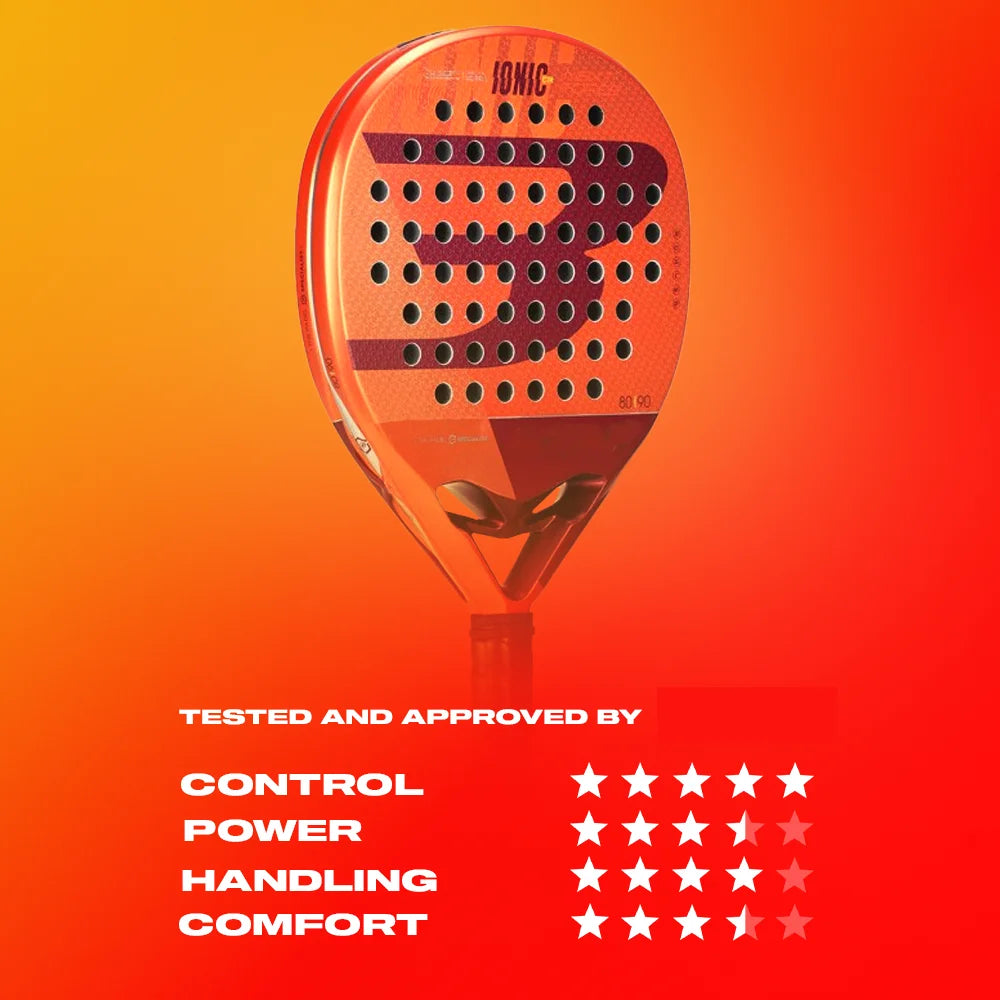 Padel Racket Carbon Fiber Tennis Racquet for Adults,