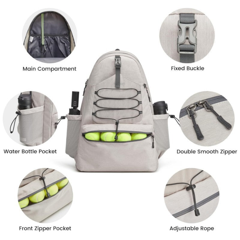 Tennis Backpack Large Peak Ball Bag Can Hold 4 Rackets With Shoes Compartment