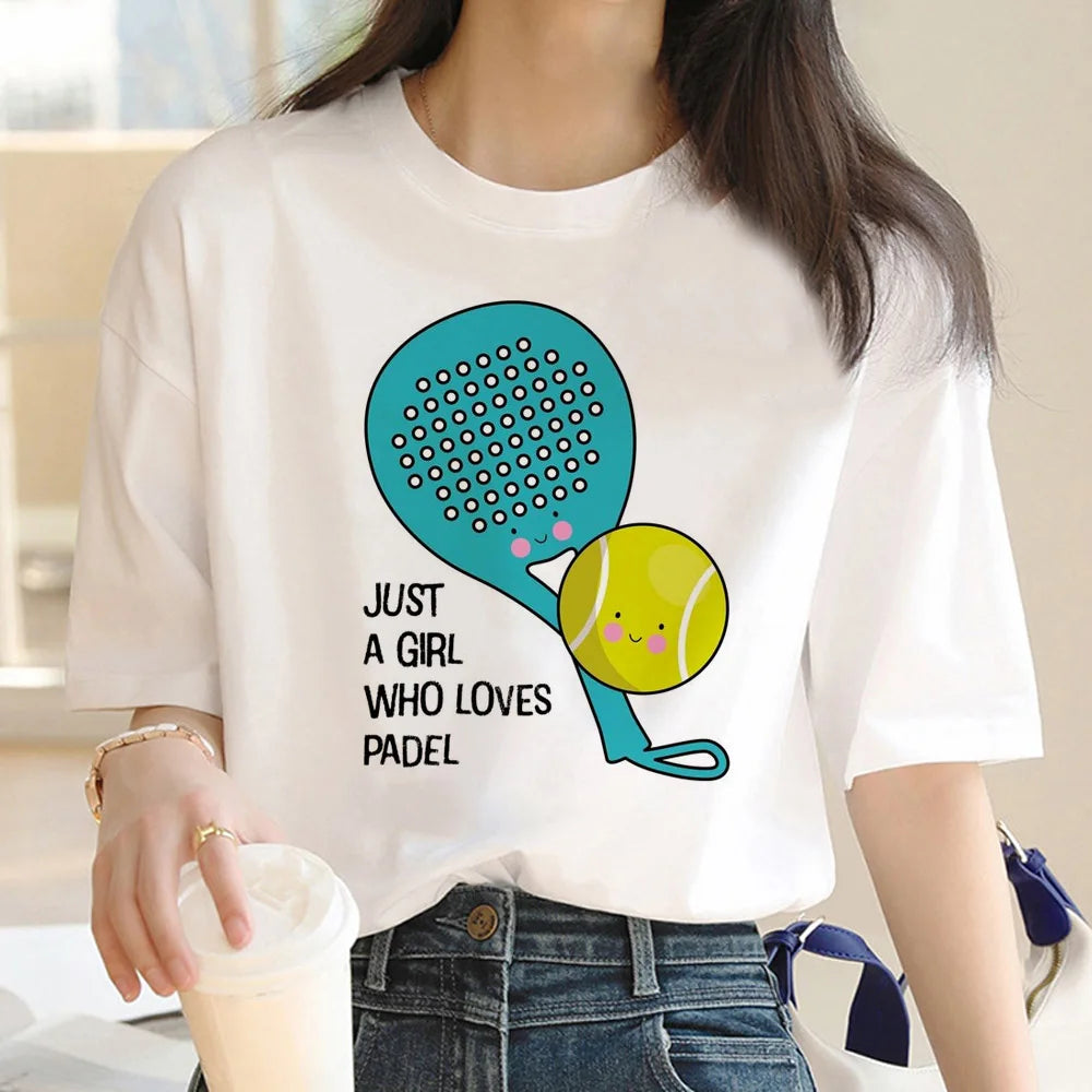 Padel tshirt women  t-shirts girl anime y2k  clothing