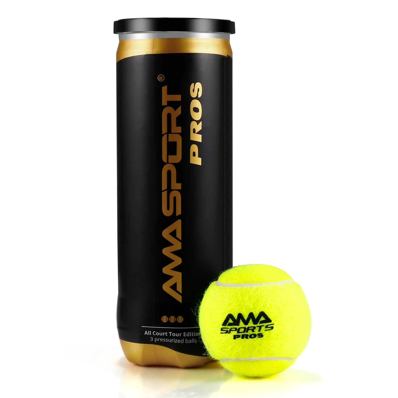 AMASPORT Pressurized Padel Ball High Bouncing Professional Padel Tennis Ball 47% Wool Woven Felt Top Quality Padel Accessories