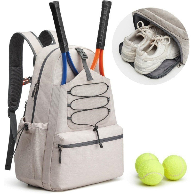Tennis Backpack Large Peak Ball Bag Can Hold 4 Rackets With Shoes Compartment