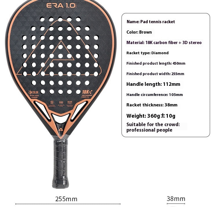 NEROK New Padel Clapper Carbon Fiber Tennis Racket