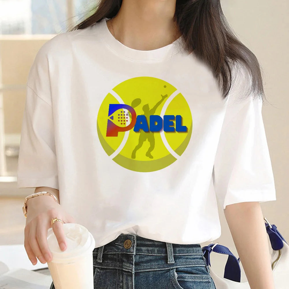 Padel tshirt women  t-shirts girl anime y2k  clothing