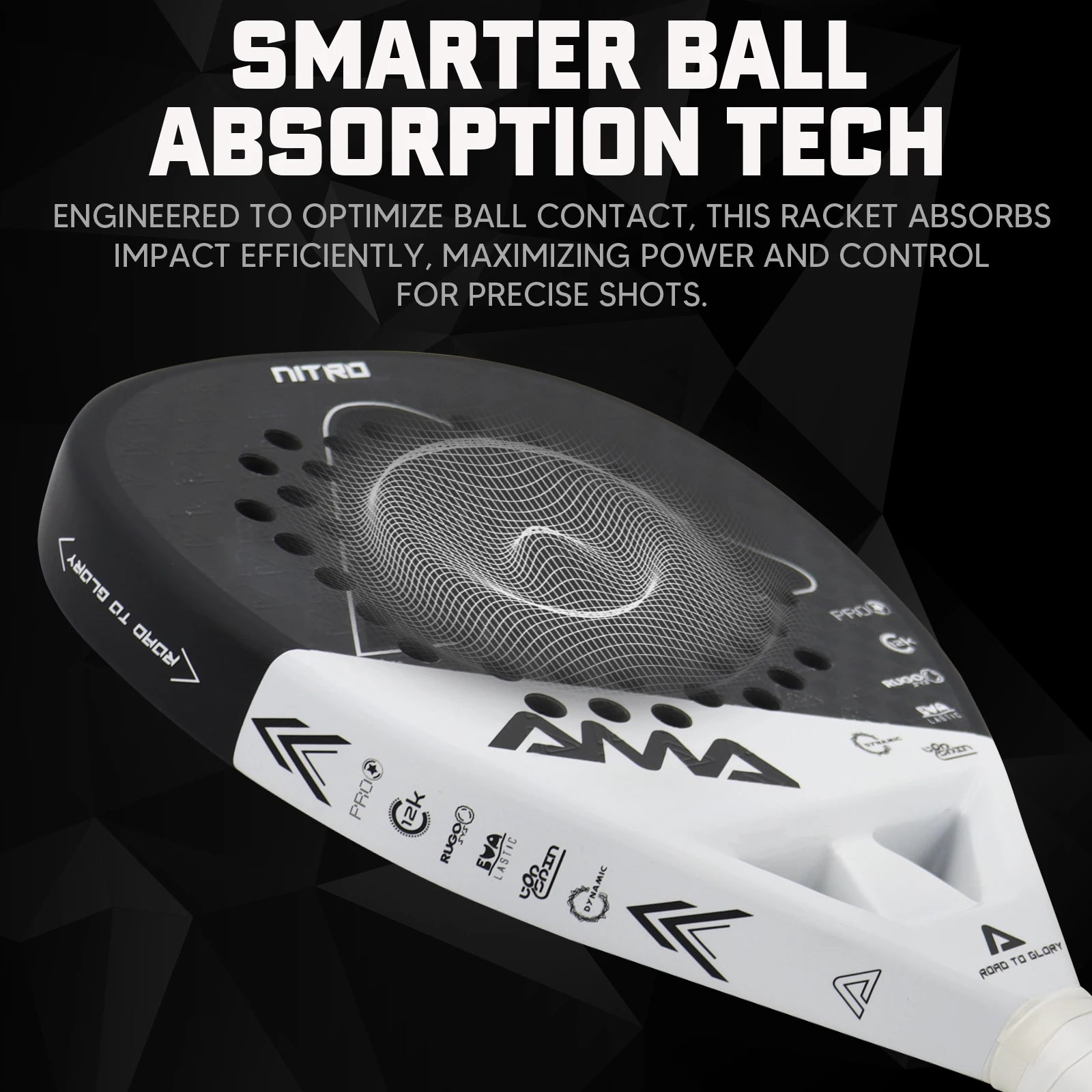 AMA SPORT Premium Carbon Fiber Padel Racket - 3K/12K/18K EVA Core