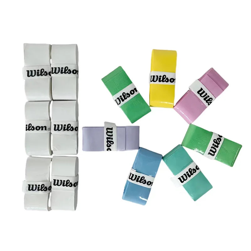 15PCS Wilson Tennis Racket Overgrip Sweat Band Absorption Grip PU Badminton Racket Handle Grip Tennis Griptape Padel Racket Grip