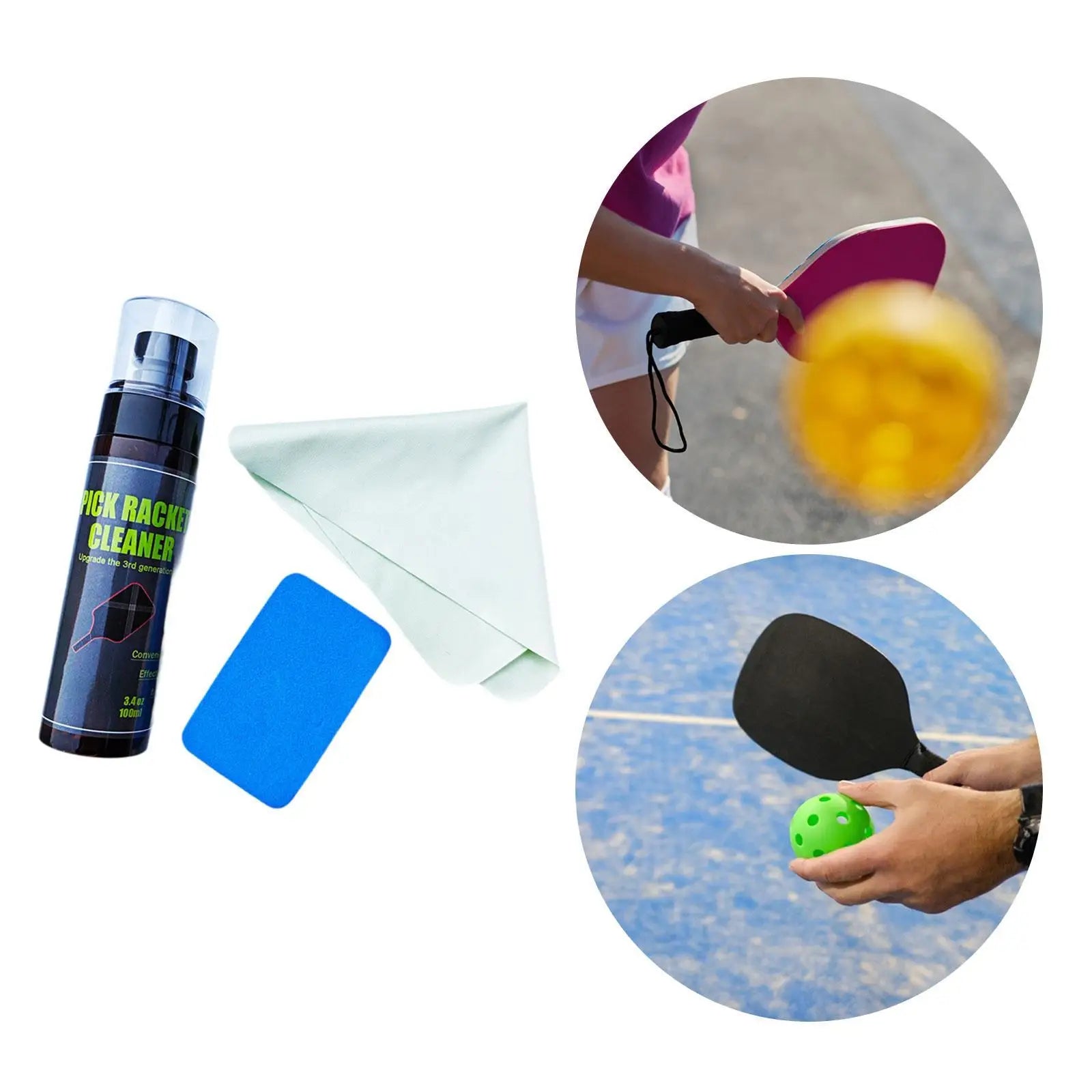 Pickleball Paddle Cleaner with Sponge