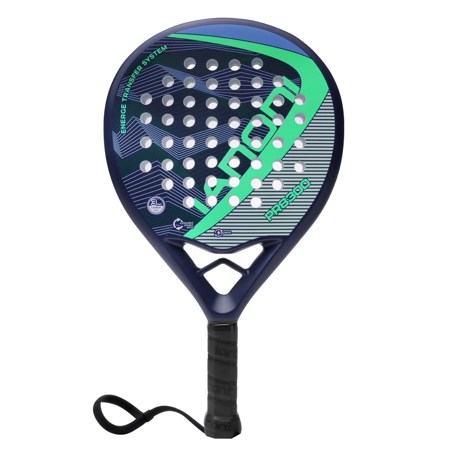 IANONI Padel Racket Carbon Fiber Surface with EVA Memory Flex Foam Core Lightweight Padel Racquet