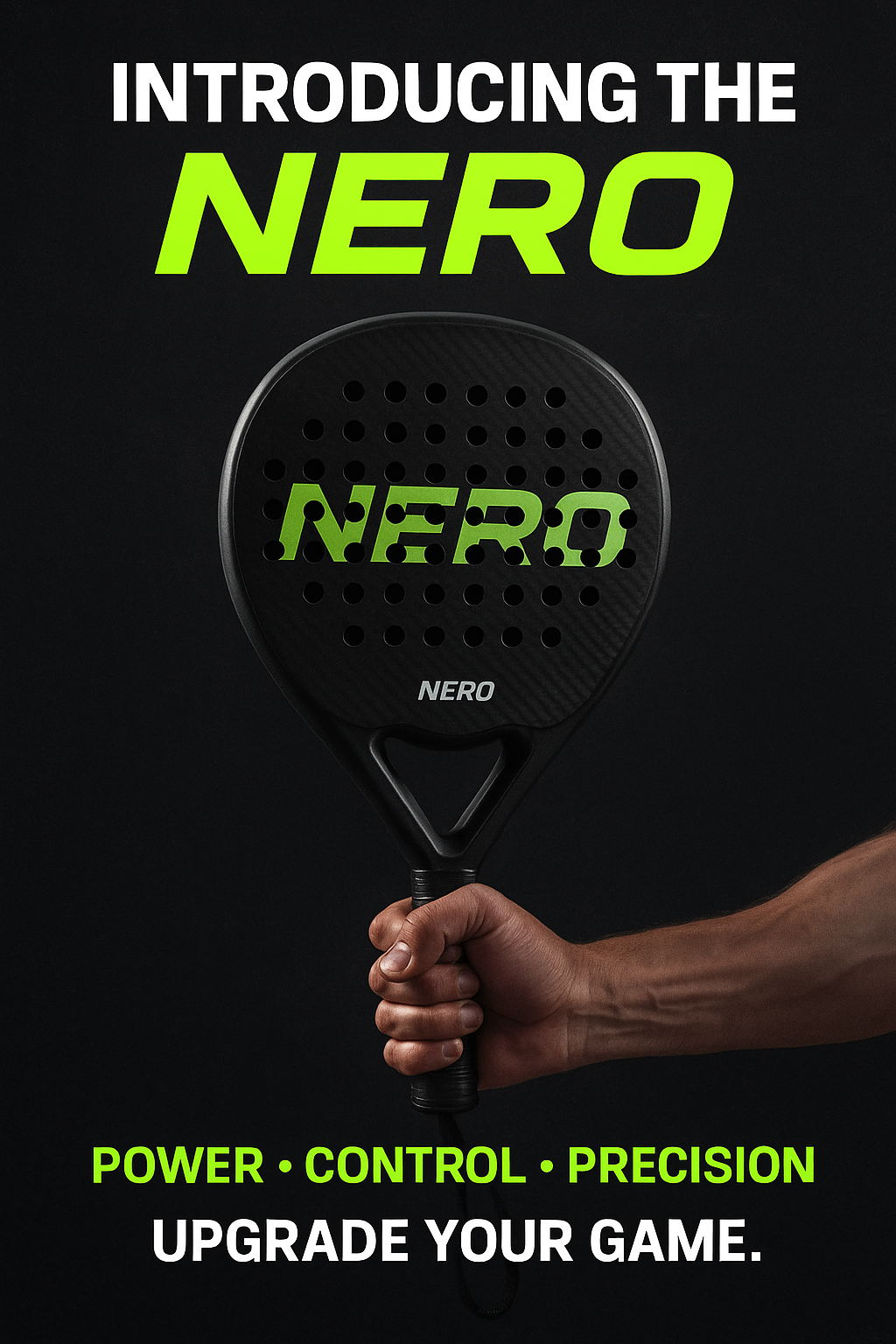 NEROActive Carbon Padel Racket Power • Control • Precision