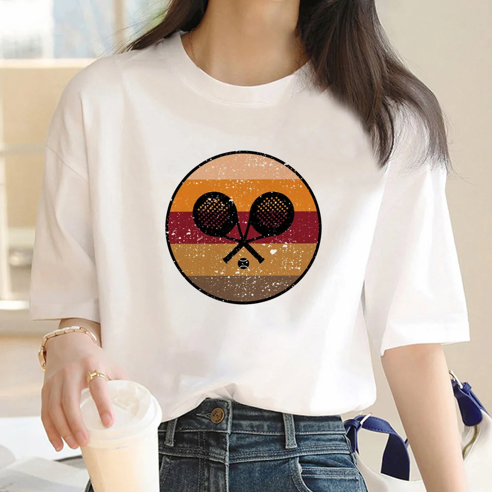 Padel tshirt women  t-shirts girl anime y2k  clothing