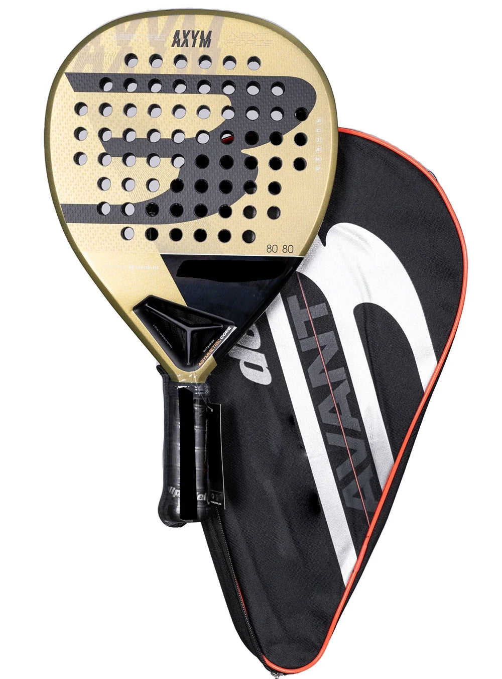 Padel Racket Carbon Fiber Tennis Racquet for Adults,