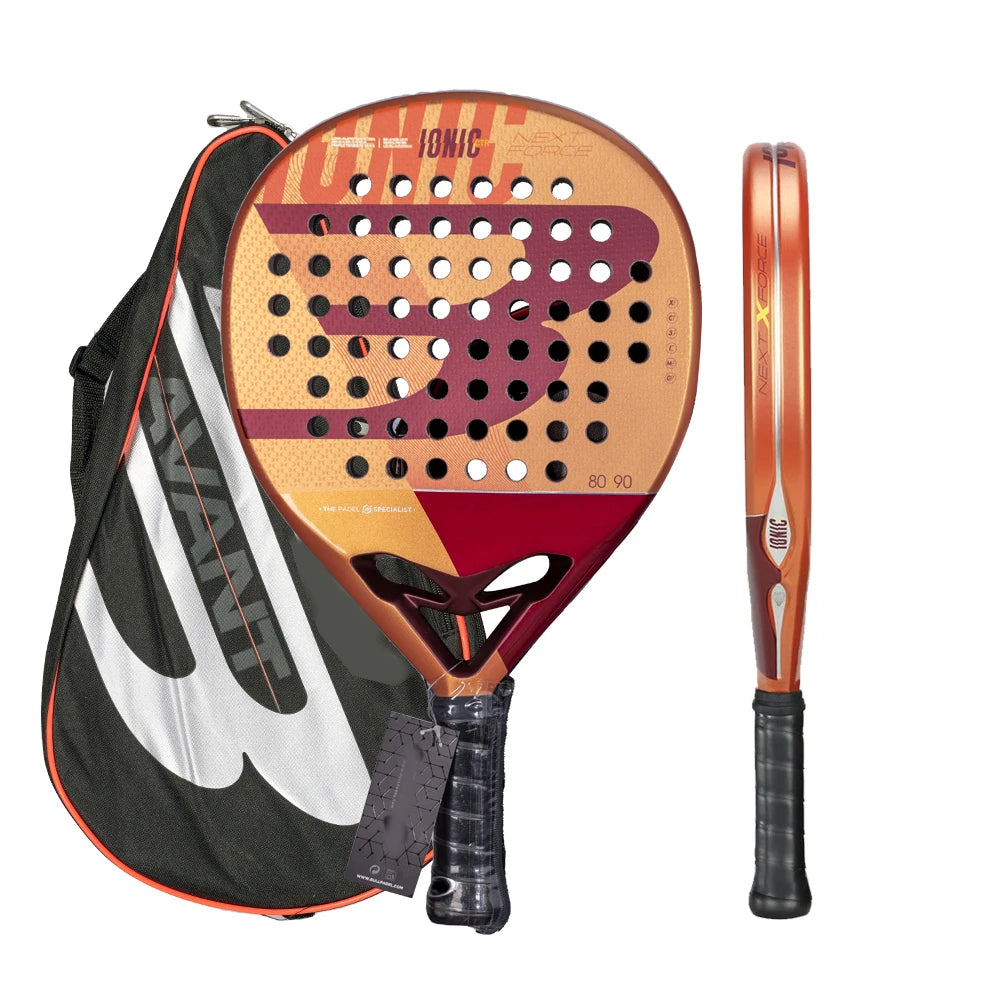 Padel Racket Carbon Fiber Tennis Racquet for Adults,