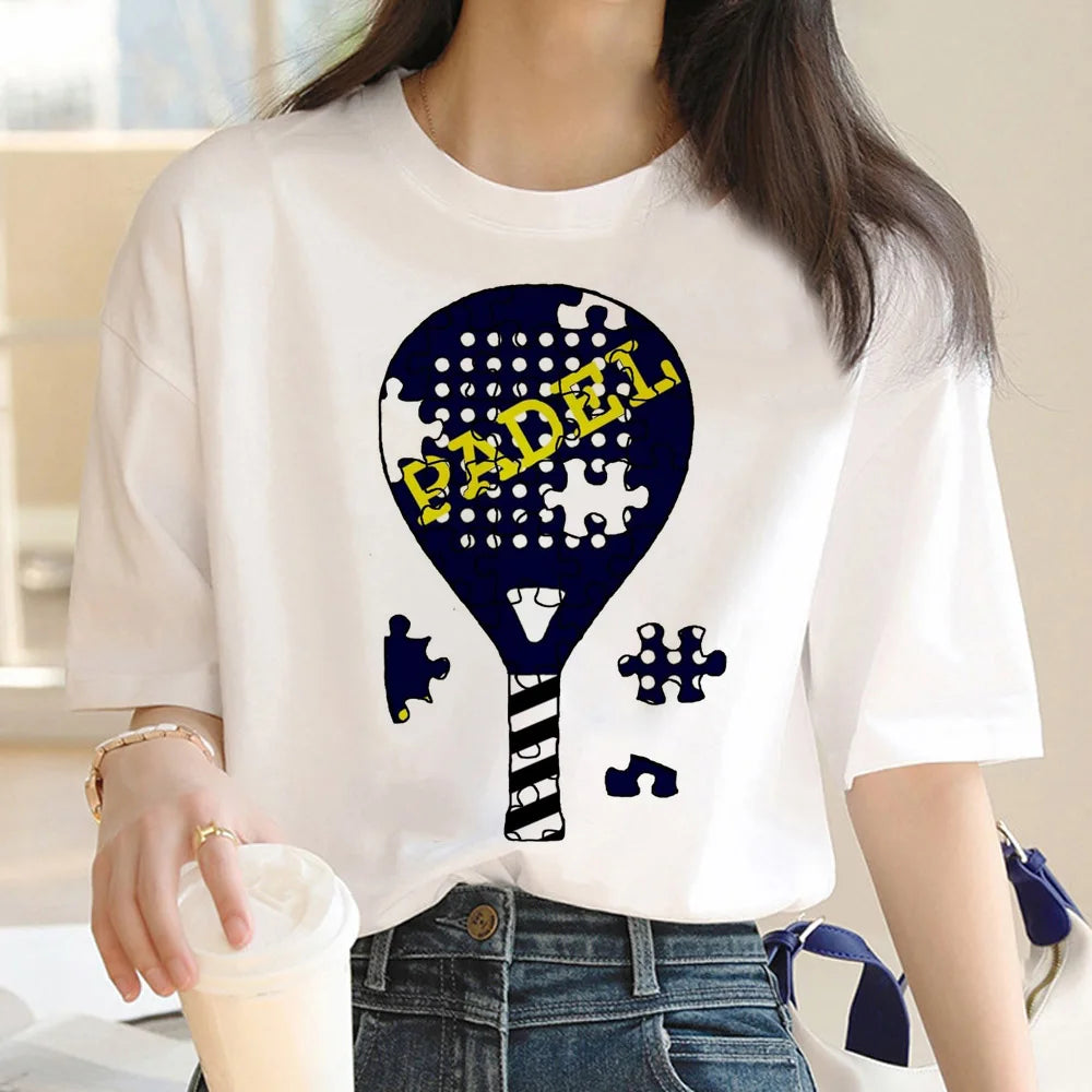 Padel tshirt women  t-shirts girl anime y2k  clothing
