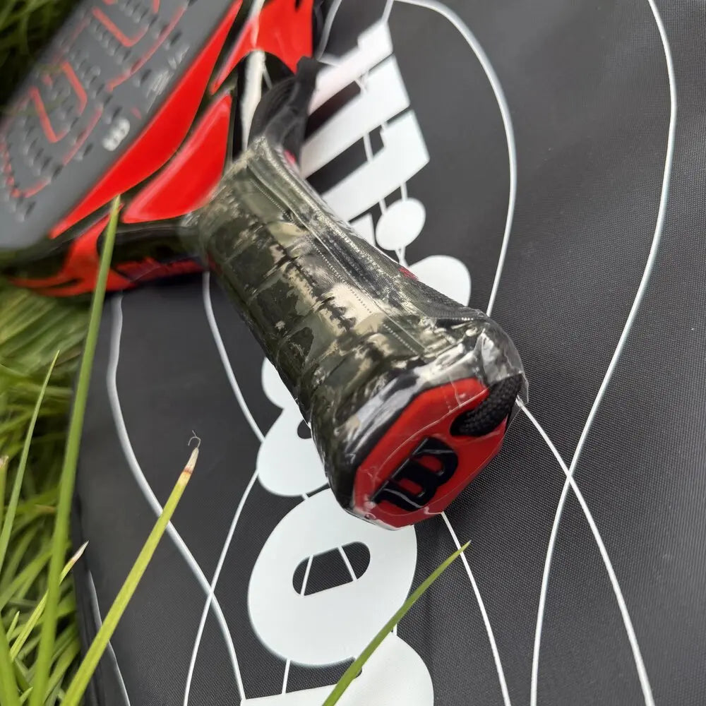 Wilson Professional Tennis Rackets Carbon Fibre Surface Diamond Shape with Eva Memory Flex Foam Core Padel Tennis Racquets