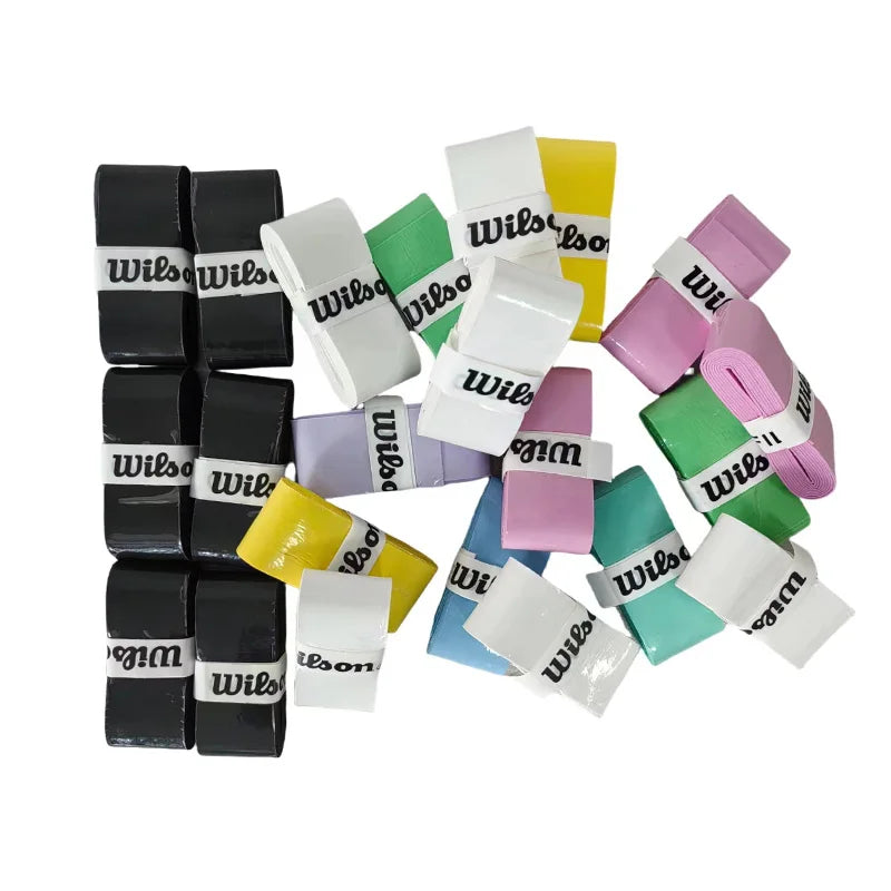15PCS Wilson Tennis Racket Overgrip Sweat Band Absorption Grip PU Badminton Racket Handle Grip Tennis Griptape Padel Racket Grip
