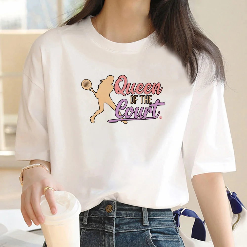 Padel tshirt women  t-shirts girl anime y2k  clothing