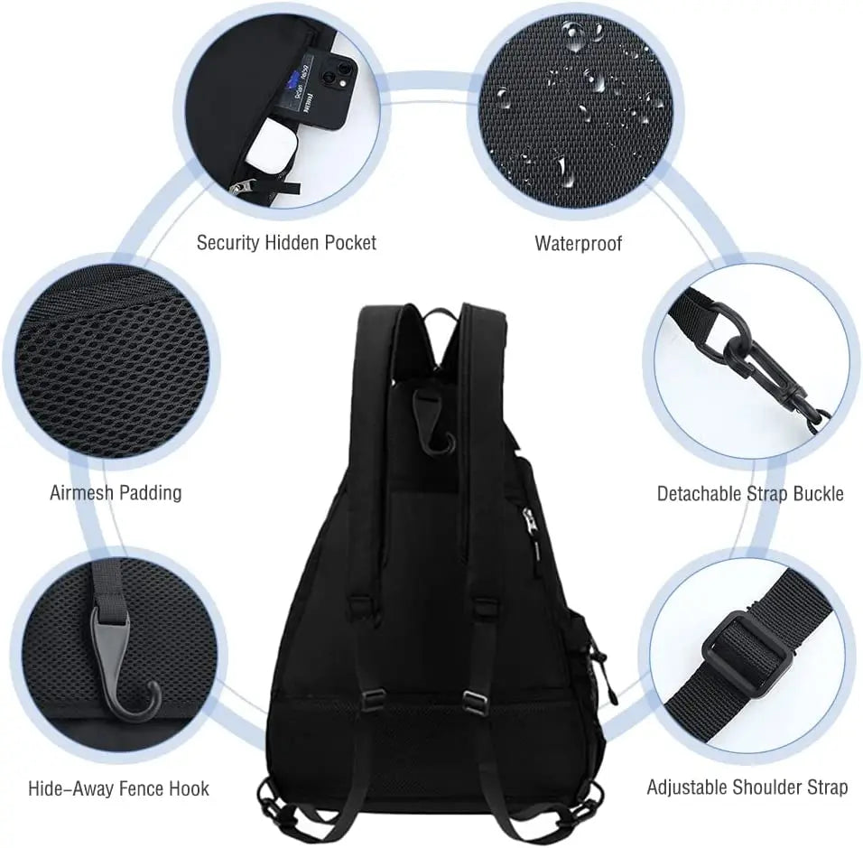 Custom Sports Bag Balls Pickleball Paddles Bag Durable Tennis Bag Padel Rackets Pickleball Tennis Backpack For Sports