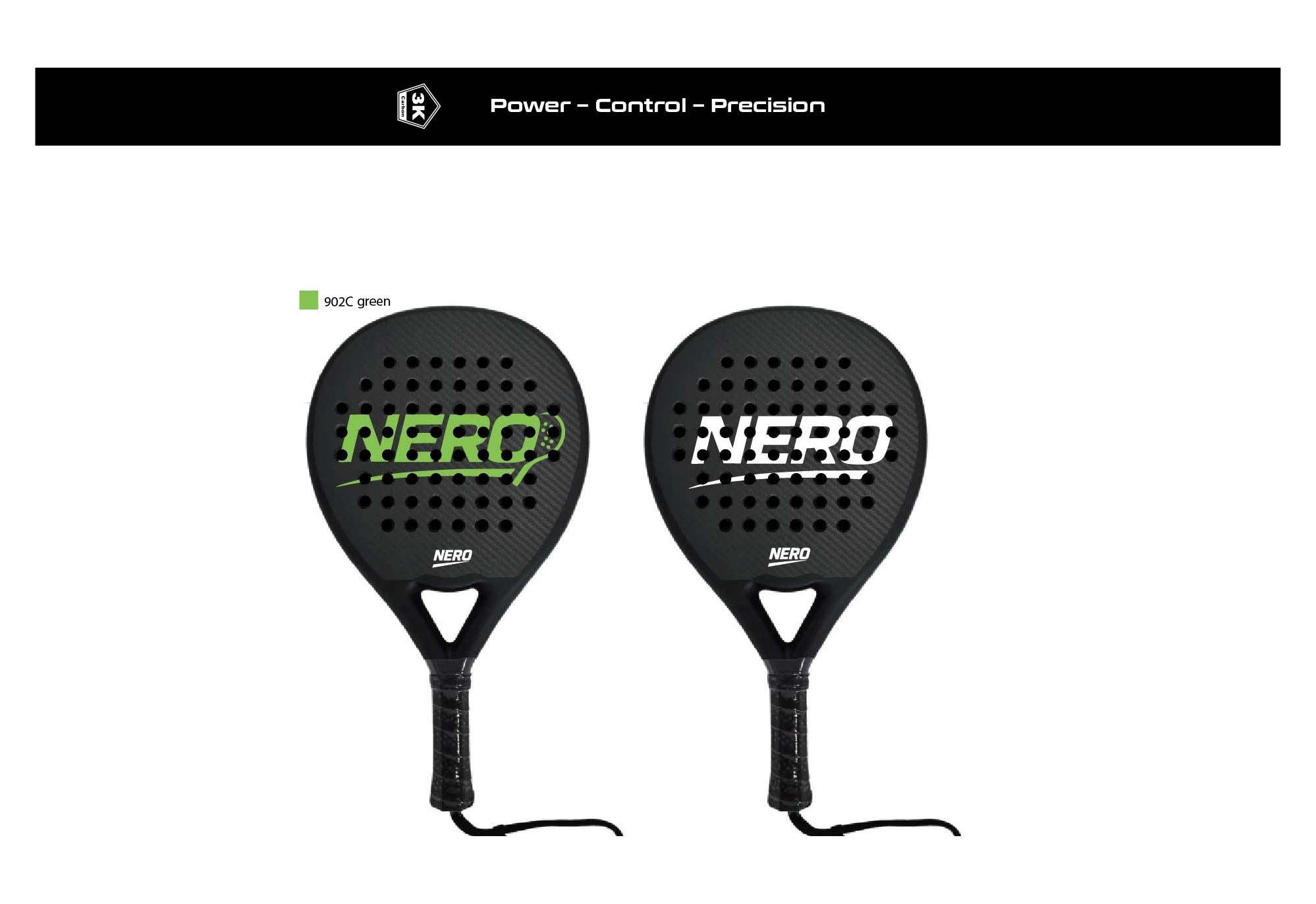 NEROActiv Carbon Padel Racket Power • Control • Precision